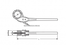  Ланцюговий трубний ключ SUPER-EGO 103, HEAVY DUTY 4