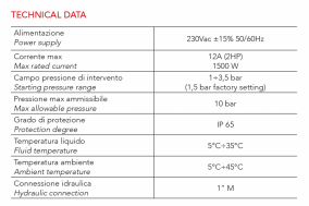 Электронный регулятор давления Italtecnica BRIO TANK 3