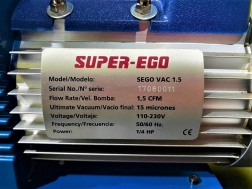 Двоступінчастий вакуумний насос SUPER-EGO SEGO VAC 1.5 (42 л/хв) 1
