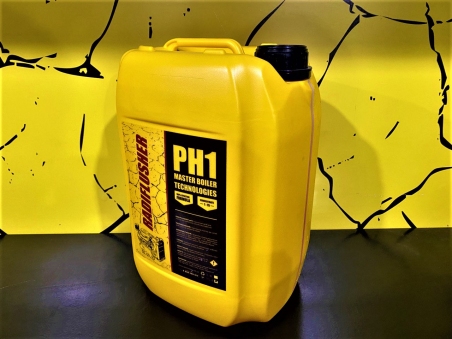 RADIFLUSHER PH 1, 10 л - кислотное cредство для промывки системы охлаждения автомобиля, радиатора печки отопителя салона