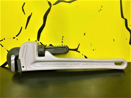  Rothenberger 350 mm-2” - алюмінієвий прямий трубний ключ