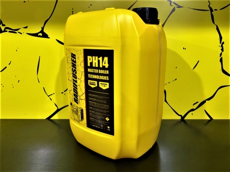 RADIFLUSHER PH 14, 10 л - щелочное cредство для промывки системы охлаждения автомобиля, радиатора печки отопителя салона